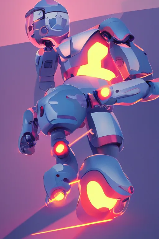 Image similar to metabots medabots medarotto medarot robot minimalist comics, behance hd by jesper ejsing, by rhads, makoto shinkai and lois van baarle, ilya kuvshinov, rossdraws global illumination ray tracing hdr radiating a glowing aura