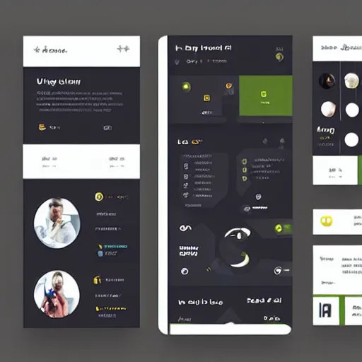 Prompt: a ui kit hero template tailwind trending on dribbble 4 k ultradetailed intricate design