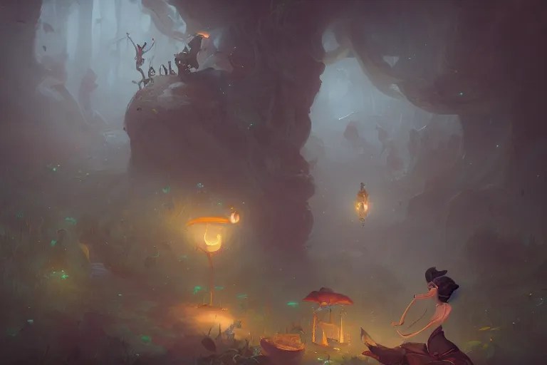 Prompt: mystic fairytale, in the style of peter mohrbacher, james jean, artgerm, dramatic lighting and composition, surreal background, octane render, pixar, trending on artstation, concept art, comic book, 8 k