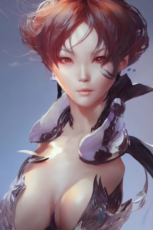 Prompt: a blade and soul concept art of female character on a render by the artist Hyung tae Kim , Jiyun Chae, Joe Madureira, trending on Artstation by Hyung tae Kim, artbook, Stanley Artgerm Lau, WLOP, Rossdraws