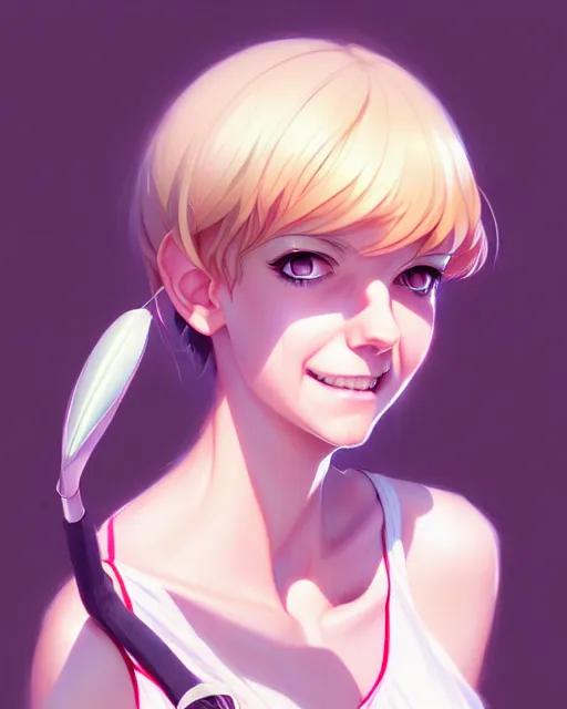 Image similar to anna faris, portrait shinkai makoto studio ghibli studio key hideaki anno sakimichan stanley artgerm lau rossdraws james jean marc simonetti elegant highly detailed digital painting artstation pixiv