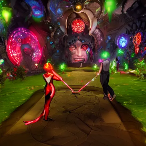 Prompt: otherland metaverse