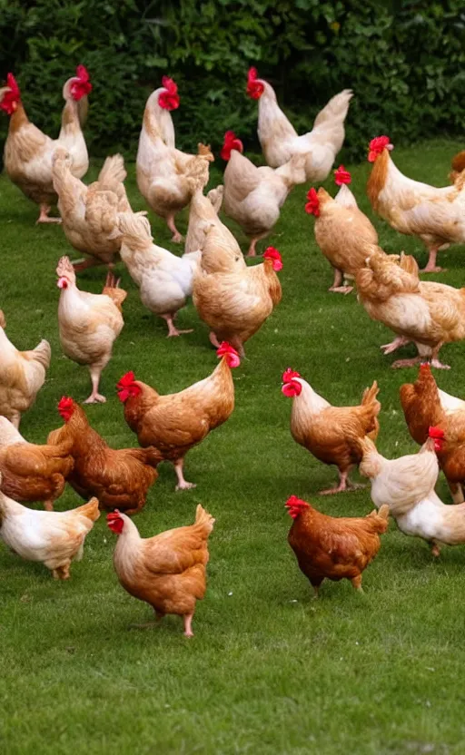 Image similar to chickens on parade