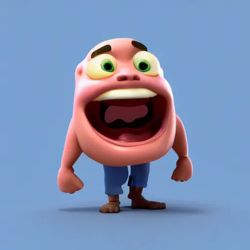 Crazily Drooling Epic Face (3D)