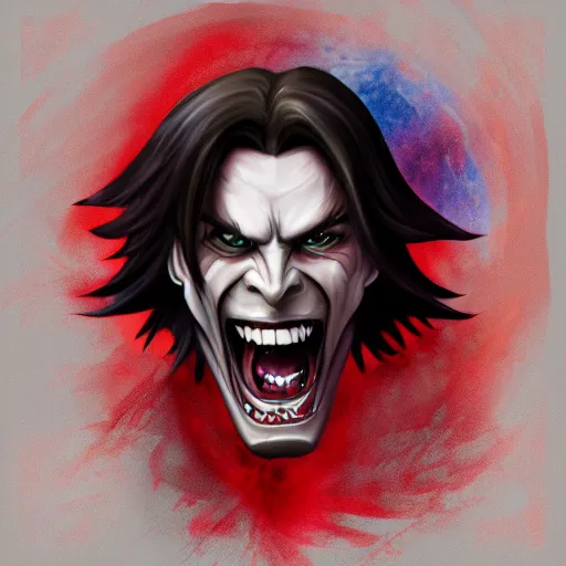 Prompt: Evil Matt Mercer, diabolical laugh, digital painting, 8k