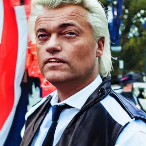 Image similar to geert wilders in the village people