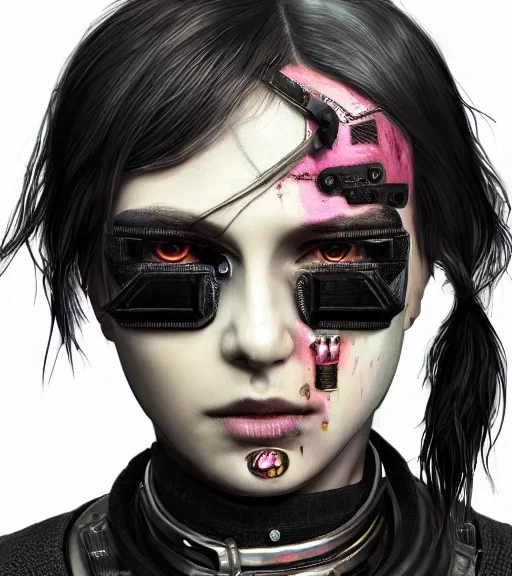 Prompt: detailed realistic female character cyberpunk wearing thick steel collar around neck, realistic, art, beautiful, 4K, collar, choker, collar around neck, punk, artstation, detailed, female, woman, choker, cyberpunk, neon, punk, collar, choker, collar around neck, thick collar, tight around neck, punk,
