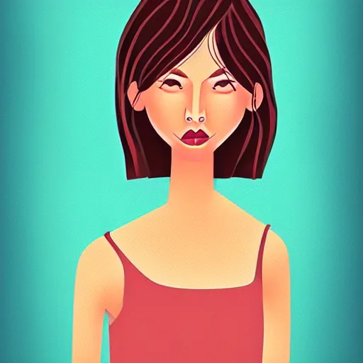 Image similar to Illustration of a female character, by Ana Varela, Trend on Behance Illustration