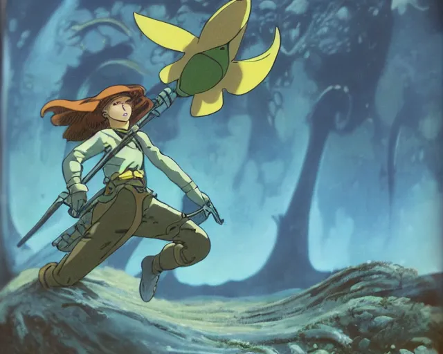 Prompt: the art of nausicaa, high resolution