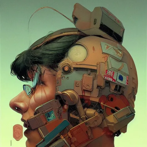 Image similar to prompt : soviet doomer portrait soft light painted by james jean and katsuhiro otomo and erik jones, inspired by akira anime, smooth face feature, intricate oil painting, high detail illustration, sharp high detail, manga and anime 1 9 9 9