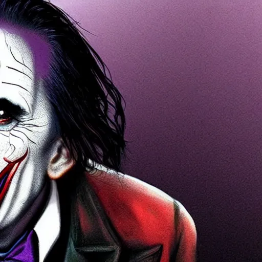 Prompt: nicolas cage as the joker