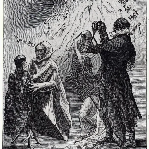 Image similar to Of ghosts and spirits, walking by night: and of strange noises, cracks, and sundry forewarnings: which commonly happen before the death of men: great slaughters, and alterations of kingdoms