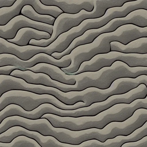 Image similar to seamless painted rock texture in the style of studio ghibli, for 3d model, trending on artstation,