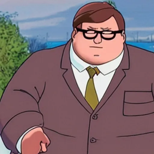 Prompt: a real life peter griffin from family guy