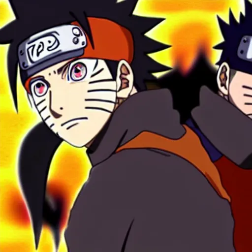 Image similar to naruto using sharingan for the first time, anime,