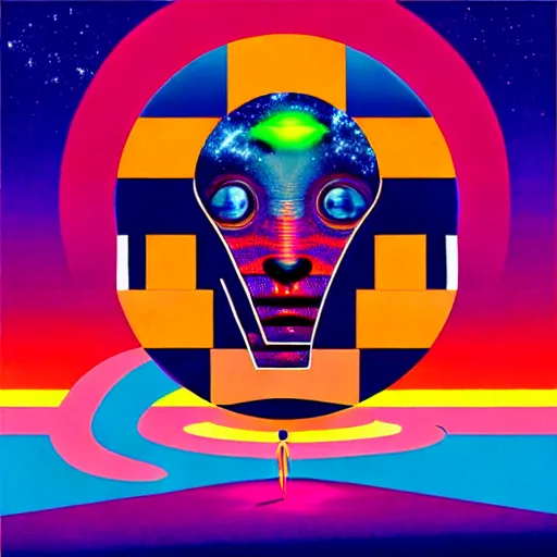 Image similar to album cover design design depicting an alien abduction, by jonathan zawada, pi - slices, and tristan eaton, digital art