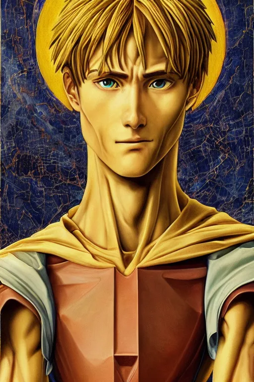 Prompt: Portrait of Link Evangelion, Renaissance painting, 8k, hyper detailed, insanely detailed and intricate, golden ratio, hypermaximalist, elegant, ornate, luxury, elite, ominous