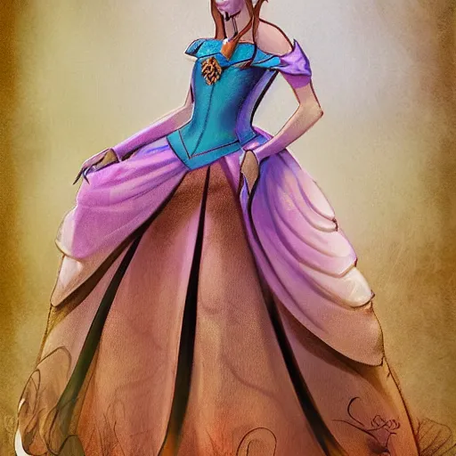 Prompt: princess by Shwabe Carlos