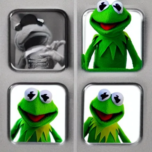 Image similar to “ the march of progress with kermit the frog ”