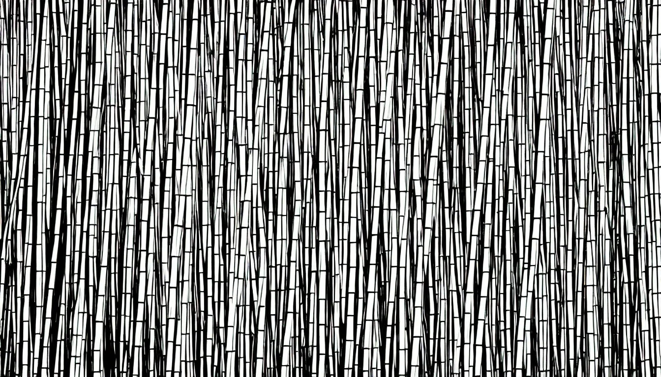 Image similar to bamboo forest minimalist line drawings