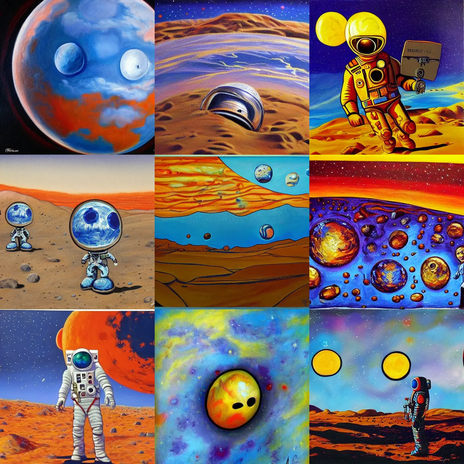 Prompt: I am a famous artist from Mars. This is my favorite painting.