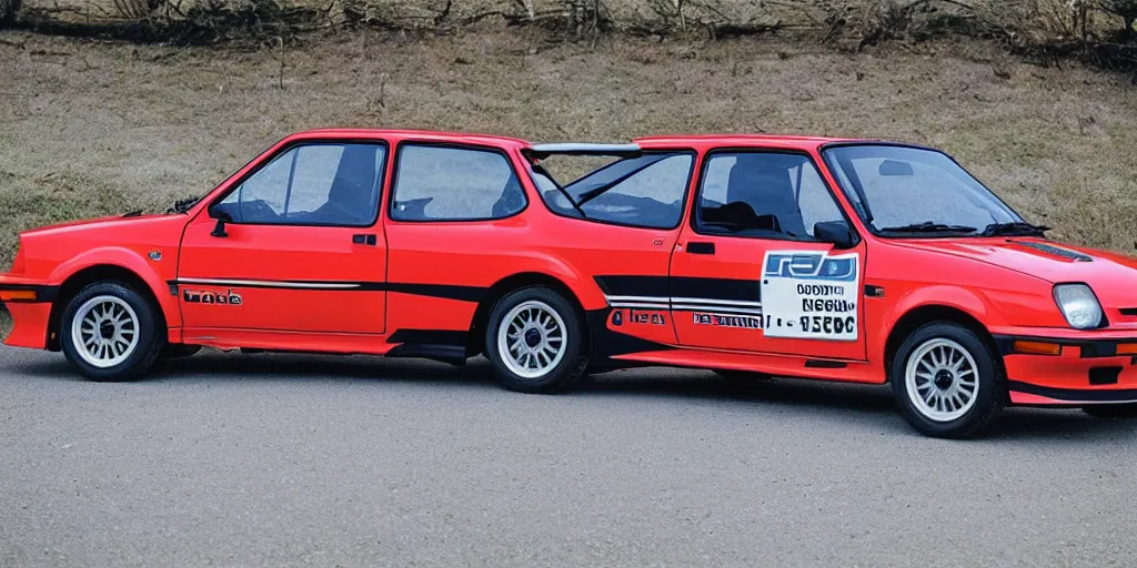 Prompt: “1980s Ford Fiesta r5”