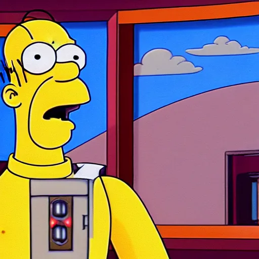 Image similar to Homer Simpson as C3PO, cinematic 4k