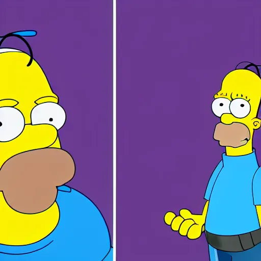 Prompt: homer simpson in the artstyle of Rick and Morty, hyperdetailed, artstation, digital art, photorealism, accurate, 8k,