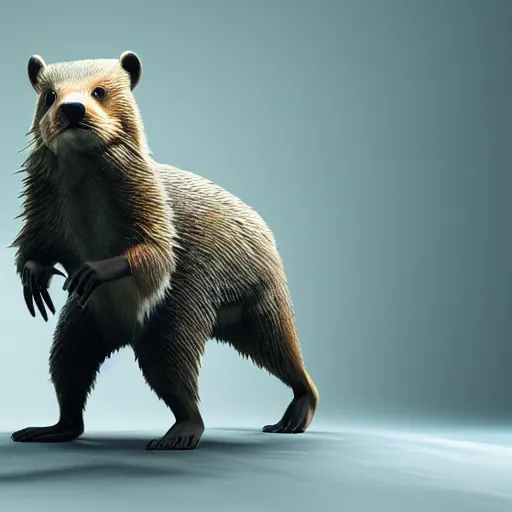 Image similar to hyperrealistic dslr film still of justin bieber disguised as anthropomorphous ( beaver ), stunning 8 k octane comprehensive 3 d render, inspired by istvan sandorfi & greg rutkowski & unreal engine, perfect symmetry, dim volumetric cinematic lighting, extremely hyper - detailed, incredibly real lifelike attributes & flesh texture, intricate, masterpiece, artstation