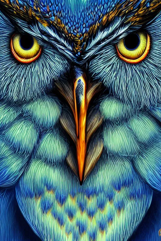 Image similar to radiant owl, highly detailed, digital art, sharp focus, trending on art station