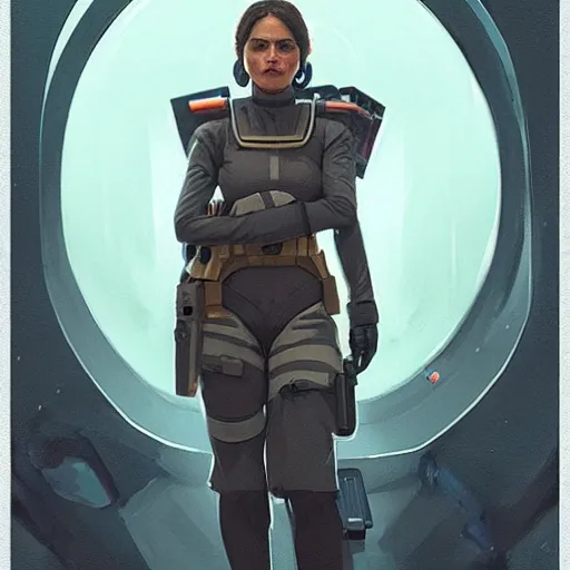 Image similar to portrait of a woman by greg rutkowski, hyela antilles, star wars expanded universe, she is about 2 0 years old, wearing starfighter pilot uniform of the galactic alliance, digital painting, artstation, concept art, smooth, sharp foccus ilustration, artstation hq