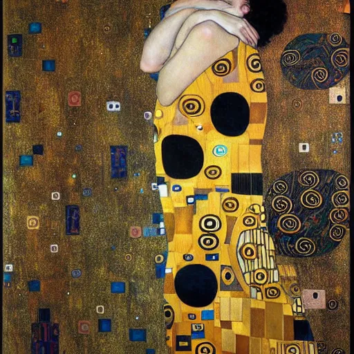 Image similar to art gustav klimt full body art