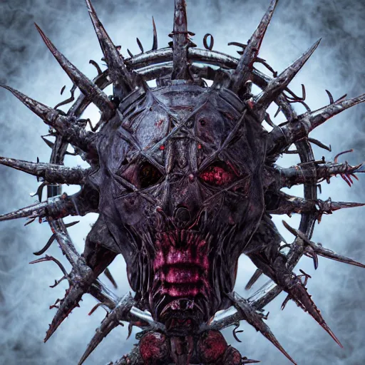 Prompt: hyperreal demonic lovecraftian hellraiser biomechanical cenobite, black void, eclipse by wayne barlowe, alan lee, giger, brian froud, lisa frank, luis royo, beksinksi, and alex grey, rendered in octane and unreal engine 5, trending on cgsociety, in the style of doom, warhammer 4 0 k, dead space, halo