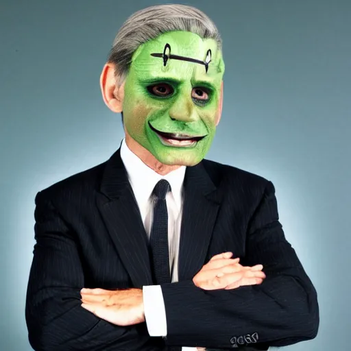 Image similar to Anthony Fauci as Jim Carey in the mask