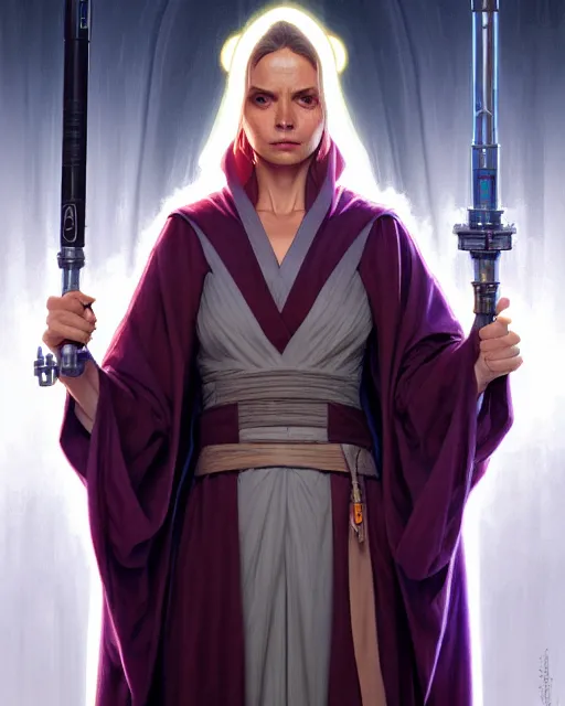 Prompt: a robed high republic jedi master, fantasy character portrait, ultra realistic, intricate, elegant, highly detailed, digital painting, artstaion, smooth, sharp, focus, illustration, art by artgerm and greg rutkowski and alphonse mucha