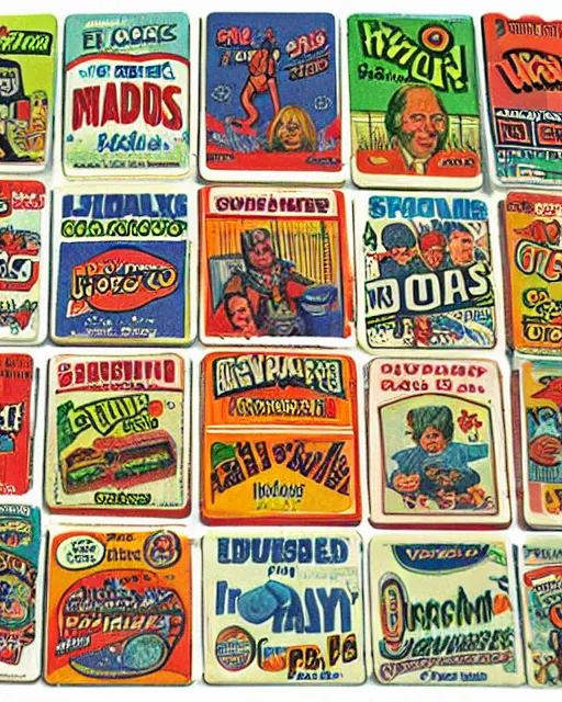 Prompt: wacky packages card from the 1 9 7 0 s