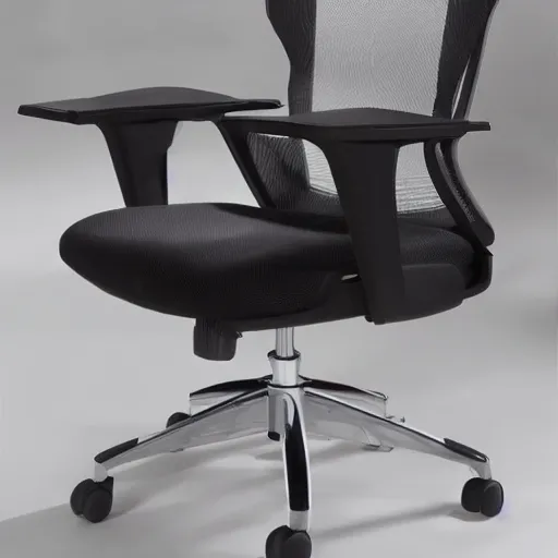 Image similar to an ergonomic office chair that looks like a human some and ribcage