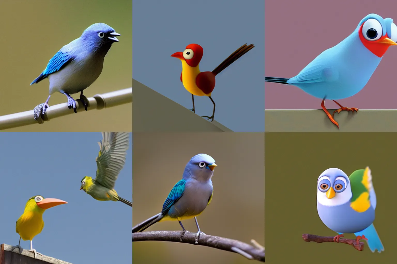 Prompt: bird, pixar