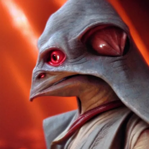 Image similar to sith jar jar binks very very beautiful