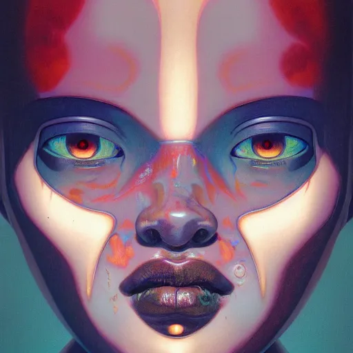 Prompt: quarter portrait soft light painted by james jean and katsuhiro otomo and erik jones, inspired by kenyan ghost in the shell anime, smooth face feature, intricate oil painting, high detail illustration, sharp high detail, manga and anime 1 9 9 9