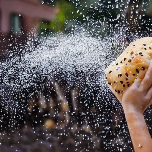 Image similar to food raining