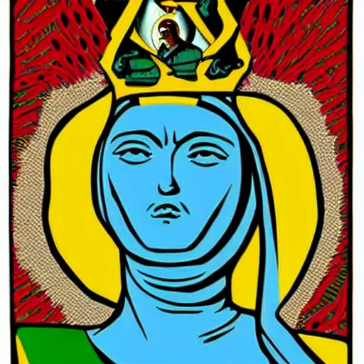 Prompt: religion based on memes pop art