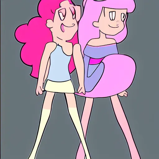 Image similar to Pink Diamond and Pearl | Steven Universe Fanart