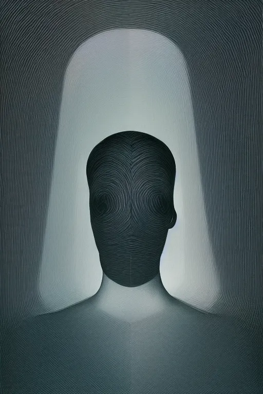 Image similar to woman wearing oculus and digital glitch head edward hopper and james gilleard, zdzislaw beksisnski, higly detailed