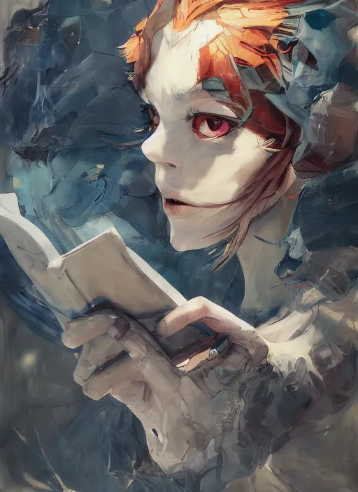 Prompt: semi reallistic gouache gesture painting, by yoshitaka amano, by ruan jia, by conrad roset, by dofus online artists, detailed anime 3 d render of a magical book, a strange magical book, portrait, cgsociety, artstation, rococo mechanical, digital reality, sf 5 ink style, dieselpunk atmosphere, gesture drawn