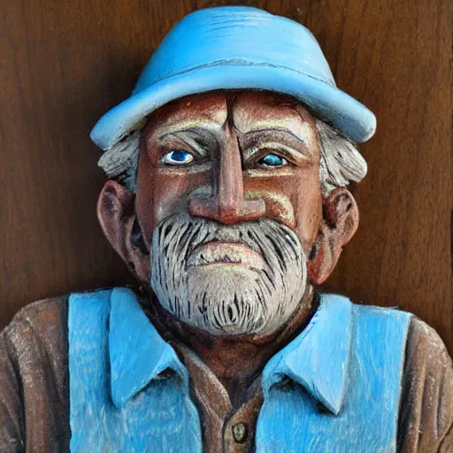 Prompt: an old man, appalachian folk art, detailed, award winning, 4 k