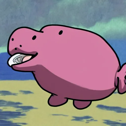 Prompt: Blobfish in JoJo's Bizzare Adventures