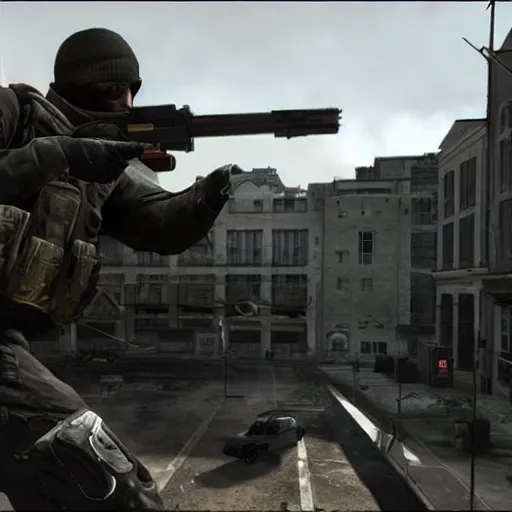 Prompt: call of duty mw 2 multiplayer gameplay footage