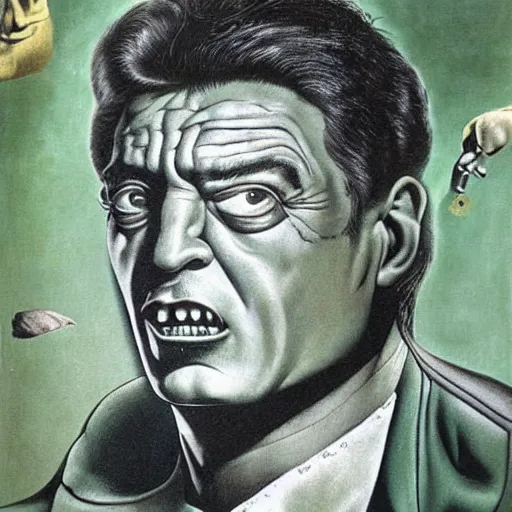 Image similar to hulk, salvador dali