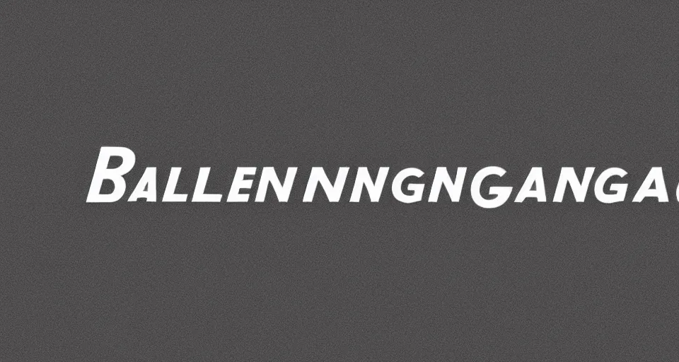 Image similar to text logo for Balenciaga